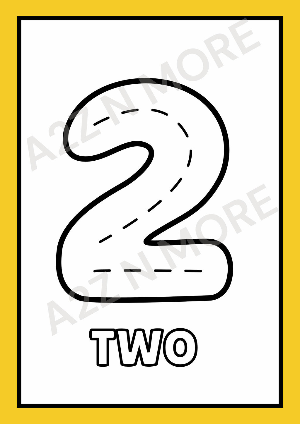Numbers & Shapes Coloring Book for Kids | 23-Page Printable PDF | Digital Download