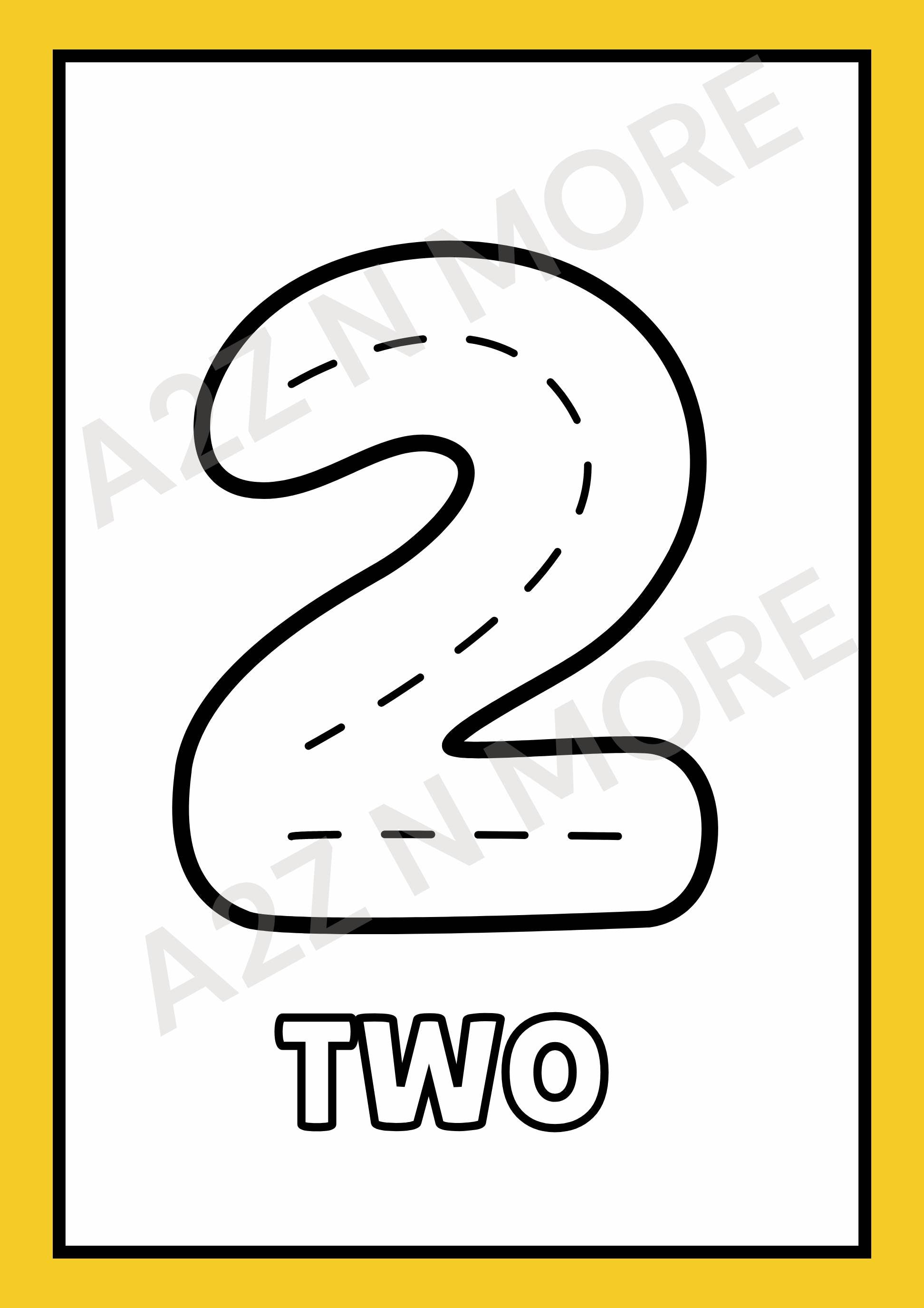 Numbers & Shapes Coloring Book for Kids | 23-Page Printable PDF | Digital Download