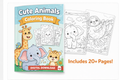 Cute Animals Coloring Book – Digital Download