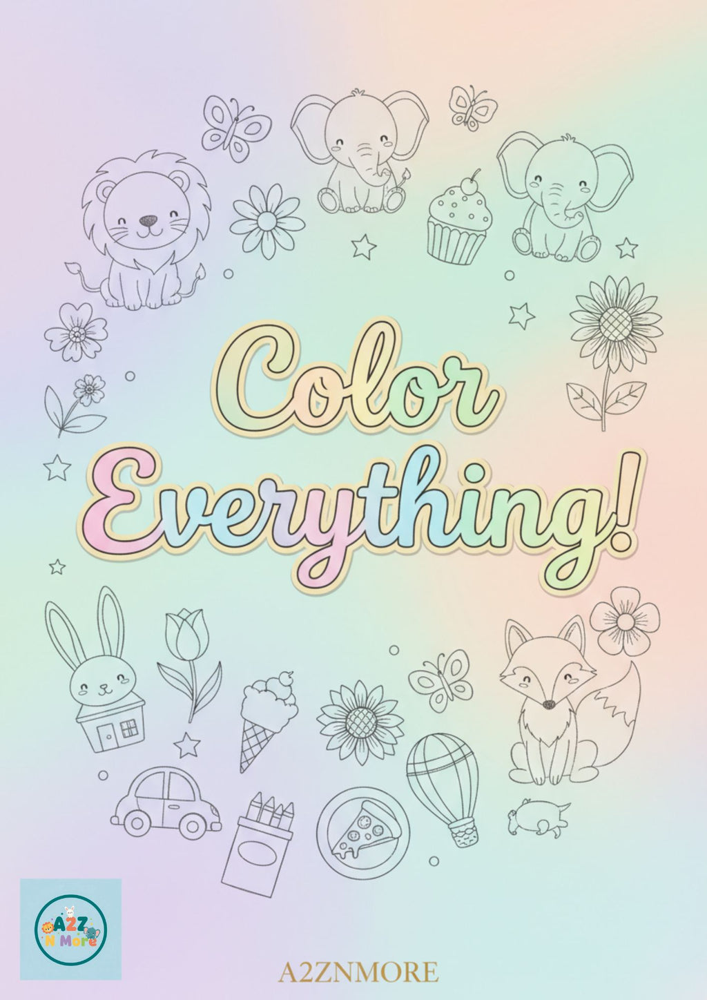 Color Everything coloring book cover