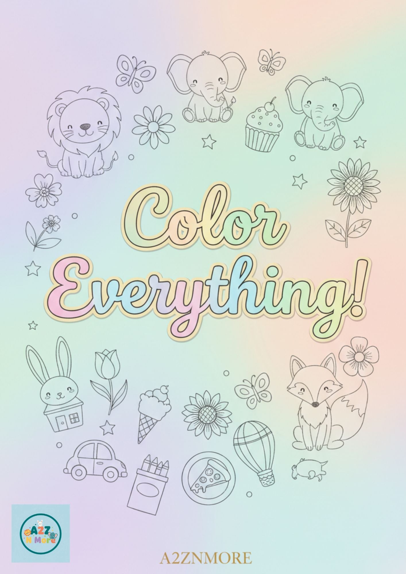 Color Everything coloring book cover