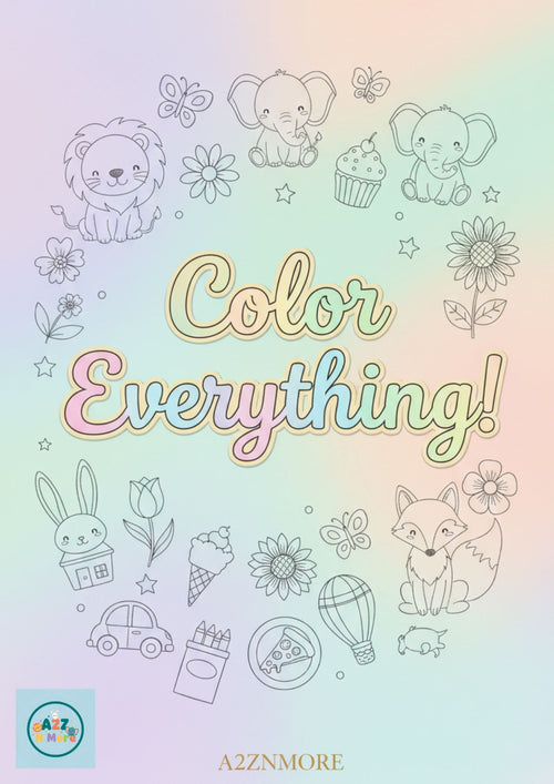Color Everything coloring book cover