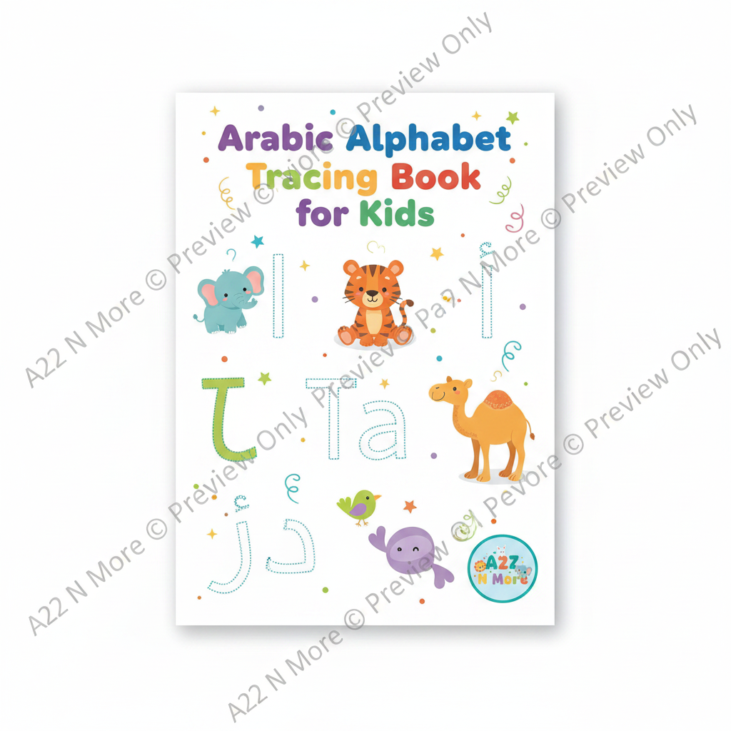 Arabic Alphabet Watermarked