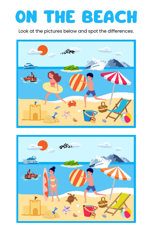 Kids Activity Book Printable – 20 Fun Pages PDF Instant Download for Children