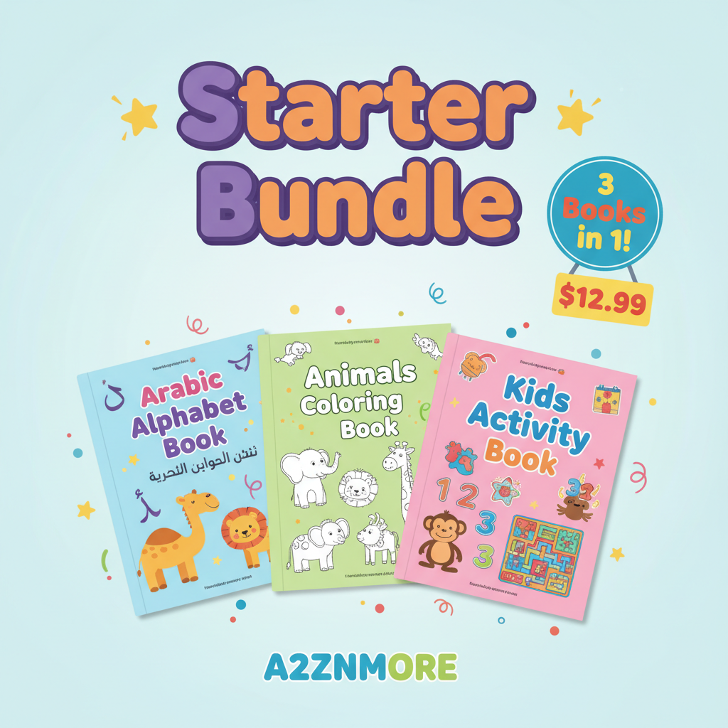 Starter Bundle – 3 Kids Digital Books | Printable PDF Instant Download